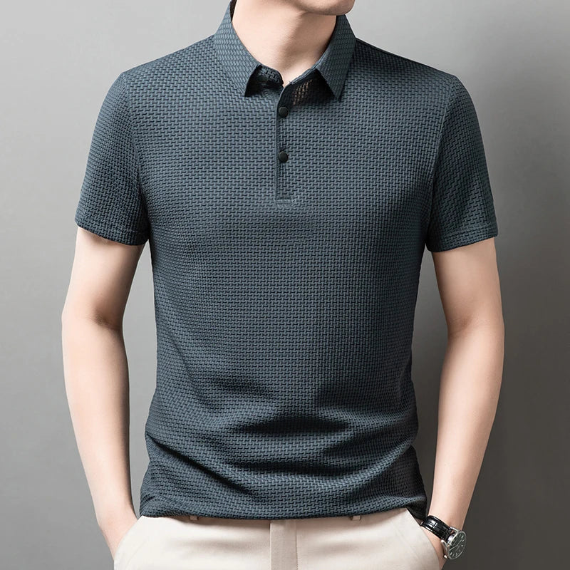 Men's Premium Polo Shirt – Breathable Short Sleeve Summer Casual Wear