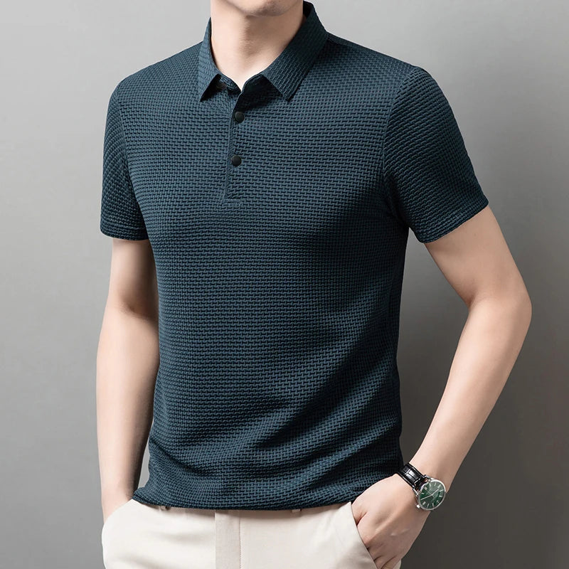 Men's Premium Polo Shirt – Breathable Short Sleeve Summer Casual Wear
