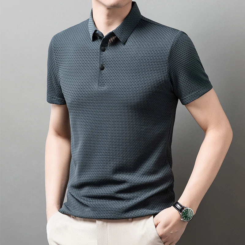 Men's Premium Polo Shirt – Breathable Short Sleeve Summer Casual Wear