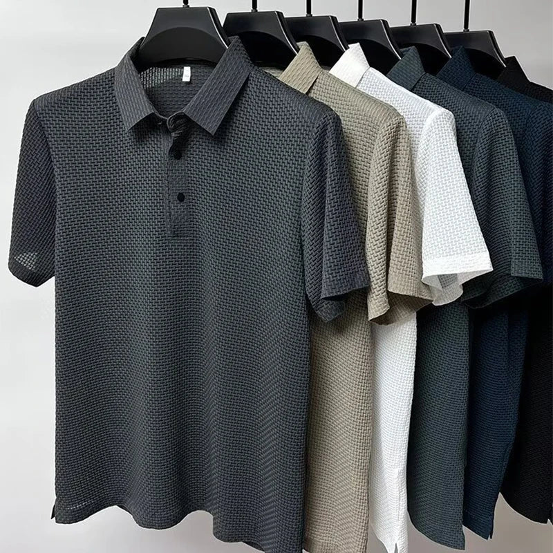 Men's Premium Polo Shirt – Breathable Short Sleeve Summer Casual Wear