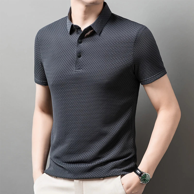 Men's Premium Polo Shirt – Breathable Short Sleeve Summer Casual Wear