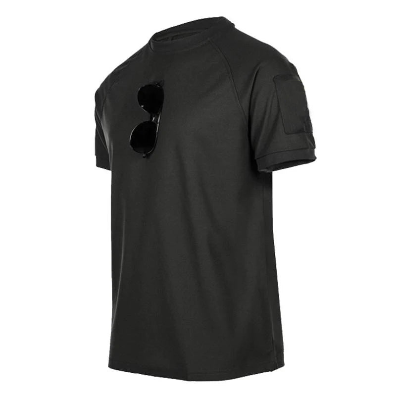 Tactical Polo T-Shirt Men Outdoor Sports Quick Dry Lapel Short Sleeve Shirts Summer  Hiking Training Tees Casual Tops