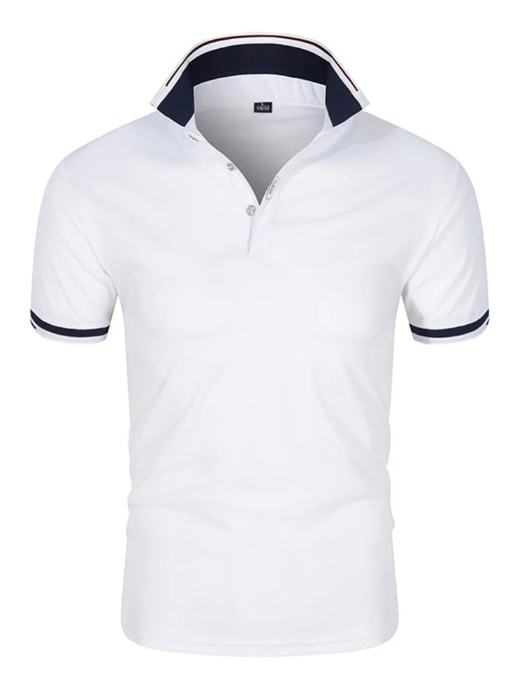 Men's Quick-Dry Performance Polo Shirt – Breathable Casual Sportswear