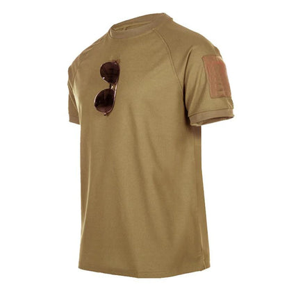 Tactical Polo T-Shirt Men Outdoor Sports Quick Dry Lapel Short Sleeve Shirts Summer  Hiking Training Tees Casual Tops