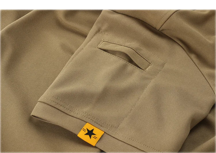 Tactical Polo T-Shirt Men Outdoor Sports Quick Dry Lapel Short Sleeve Shirts Summer  Hiking Training Tees Casual Tops