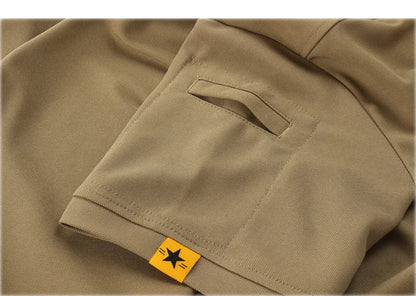 Tactical Polo T-Shirt Men Outdoor Sports Quick Dry Lapel Short Sleeve Shirts Summer  Hiking Training Tees Casual Tops