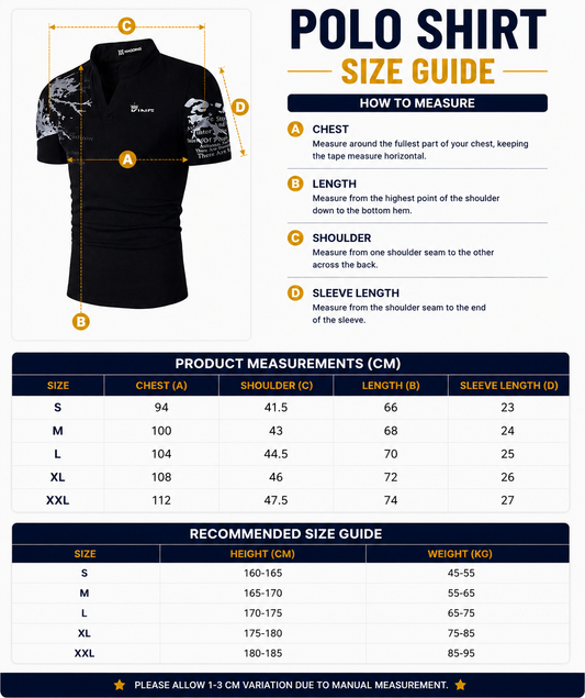 Men's Short Sleeve Polo Shirt with Graphic Print, V-Neck, Lightweight Breathable Fabric, Comfortable Casual Fit, Ideal for Everyday Wear